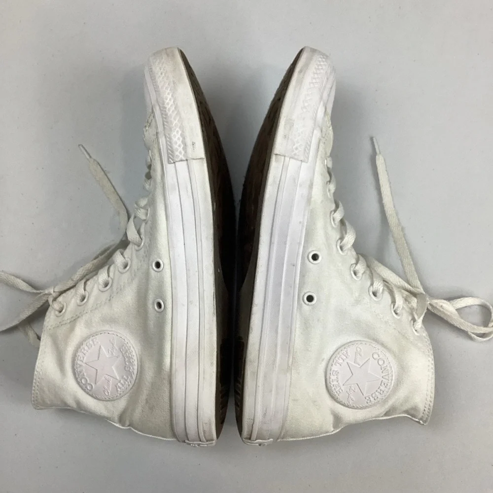 Converse White High Top AS Chuck Taylor Sneakers Womens 9 Mens 7